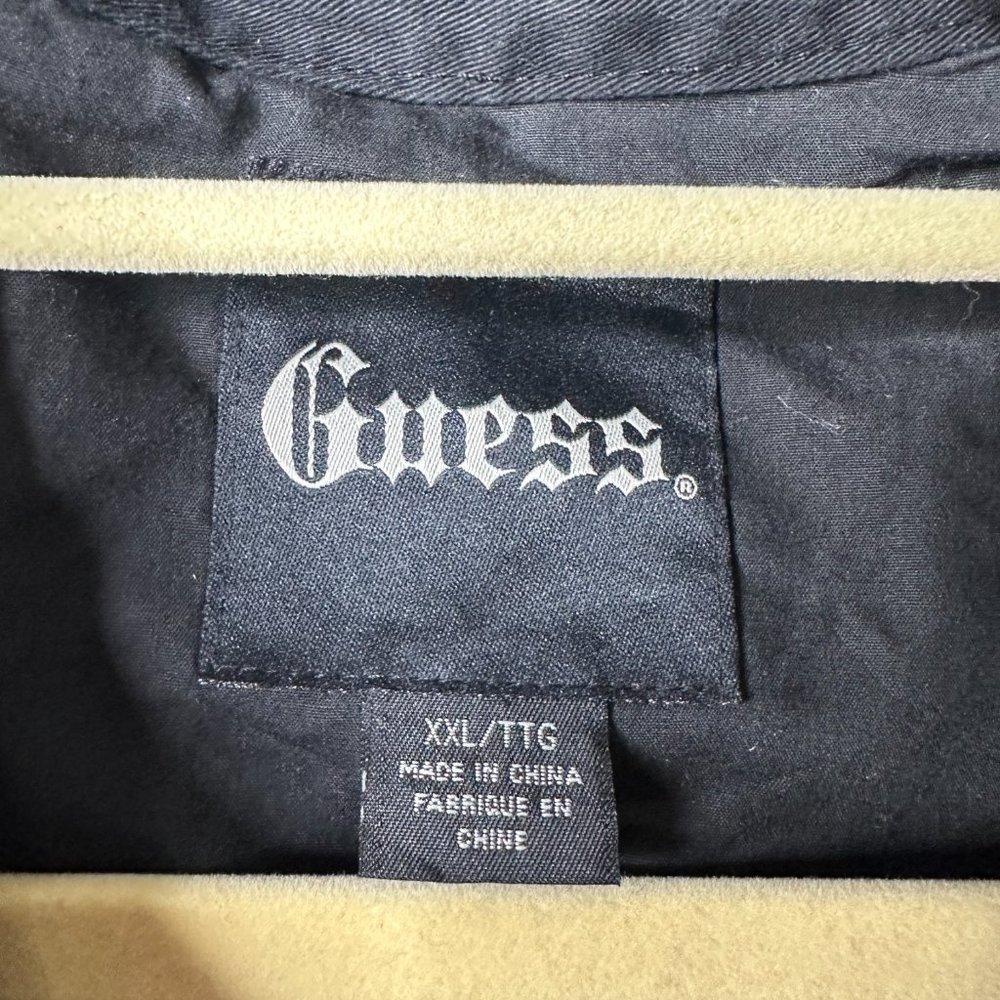 GUESS Black Denim Jacket Men's XXL - Picture 2 of 4